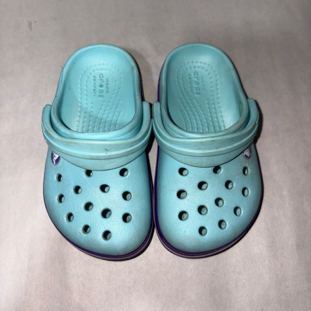 Blue/Purple Crocs - Kids Size 6